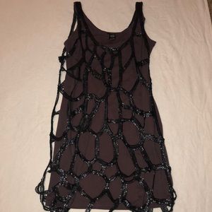 Sequined Esley dress with slip